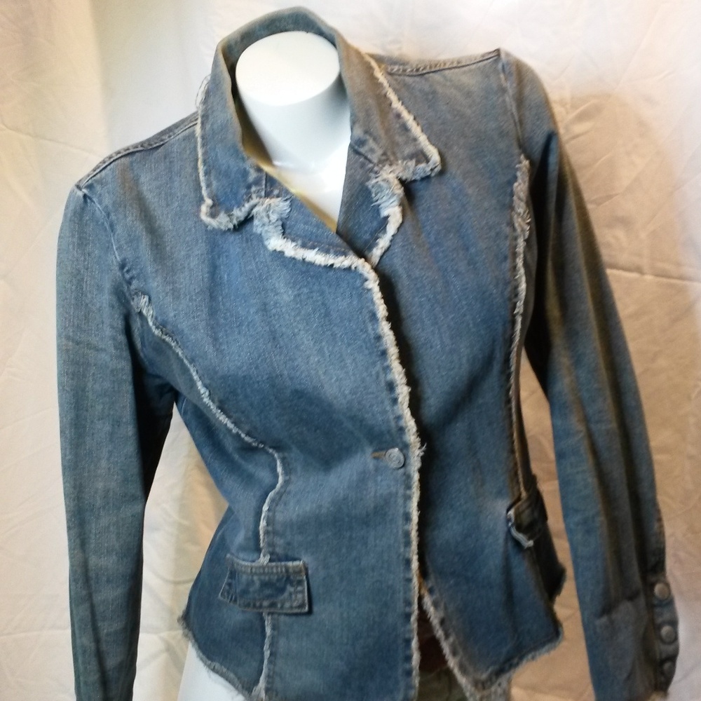 Paris Blues Distressed Denim Jacket